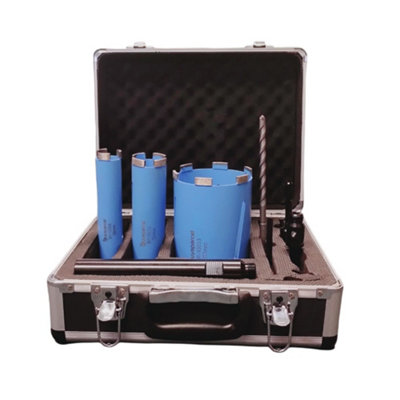 Makita 8406 Diamond Core Drill Rotary Percussion 110V + Plumbing 8 PC ...