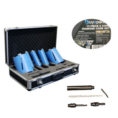 Makita 8406 Diamond Core Drill Rotary Percussion 240V + 10 Piece Core ...