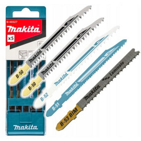 Makita B-48527 5 Piece Jigsaw Blades Super Express Long Life Blades Wood Metal