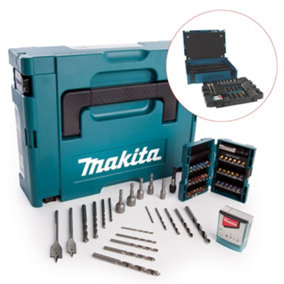 Makita B-49638 Makpac 69 Piece Drill Bit Set PZ2 PH2 Torx Wood Metal Masonry