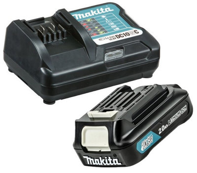 SET POWER PACK MAKITA : 12V 2 X 2 AH LI-ION BL1020B + CHARGEUR