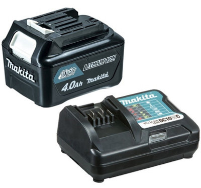 Makita BL1040B BL1041 10.8v 12v CXT Lithium Ion 4.0ah Battery + DC10WC Charger