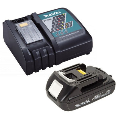 Makita BL1820 18v Lithium Ion 2.0ah Battery and DC18RC 18v Charger 22min DC18RA