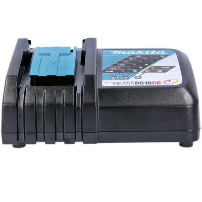 Makita BL1830 Battery 18V 3Ah Li-Ion LXT Battery Twin Pack With DC18RC 7.2V-18V Compact Fast Charger