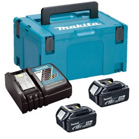 Makita BL1840 18v 2 x 4.0ah Lithium Batteries DC18RC Fast Charger + Makpac Case