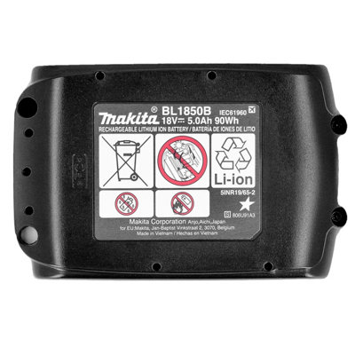 Makita BL1850 Battery 18V 5Ah Li-Ion LXT Battery Twin Pack With DC18RC 7.2V-18V Compact Fast Charger