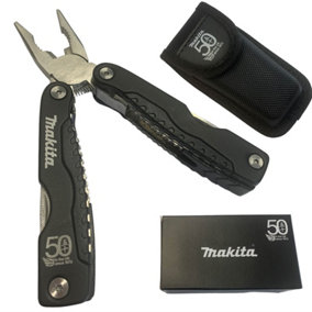Makita Camping Fishing Multi Tool - Pocket Pliers Wire Cutter Screwdriver +Pouch