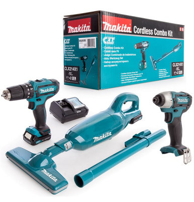 Makita CLX214X1 10.8v CXT Kit HP331D Drill TD110 Impact Driver