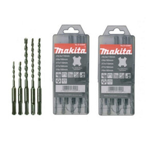 Makita D-03888 Standard SDS Plus 5 Piece Drill Bit Sets - Twin Pack