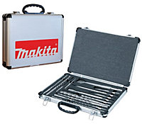 Makita D-21200 17 Piece SDS Plus Drill + Bullet Cold Flat Chisel Set Metal Case