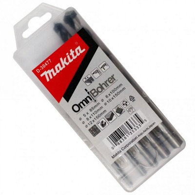 Makita D-30477 Omnibohrer Performance Multi Purpose Drill Bit Set 5 6 8 10 12mm