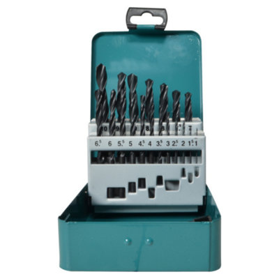 Makita D-54081 Metal HSS-R Drill Bit Set 19 Piece