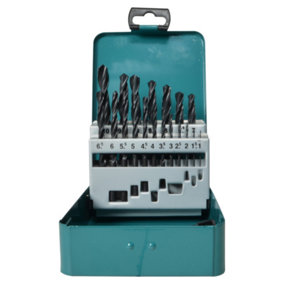 Makita D-54081 Metal HSS-R Drill Bit Set - 19 Piece