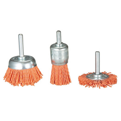 Makita D-70742 3 Piece 80 Grit Drill Nylon Brush Set