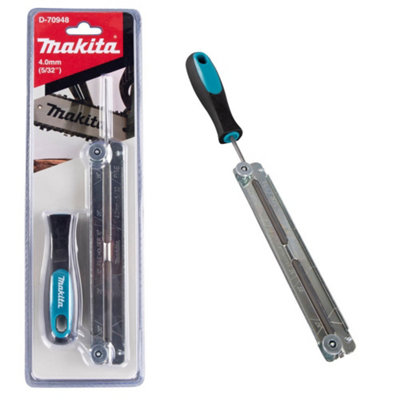 Makita D-70948 4.0mm Chainsaw Chain Sharpening Round File & Guide Set