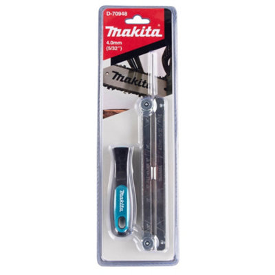 Makita D-70948 4.0mm Chainsaw Chain Sharpening Round File & Guide Set