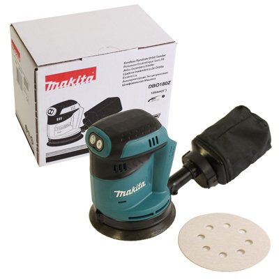 Makita DBO180Z 18v LXT 125mm Cordless Random Orbital Sander Body Makpac Inlay