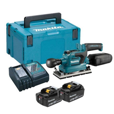 Makita DBO380RTJ 18v LXT 1/3 Sheet Brushless Finishing Cordless Sander