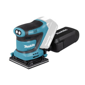 Makita DBO481Z 18v LXT 114mm 1/4 Sheet Finishing Cordless Palm Sander + Clamp