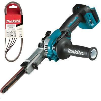 Makita DBS180Z 18v LXT Cordless Brushless Belt Sander Power File Bare + 5 Belts