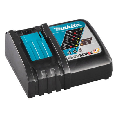 Makita DC18RC 18v LXT Li-Ion Fast Battery Charger 7.2 / 14.4 / 18v Twin Pack