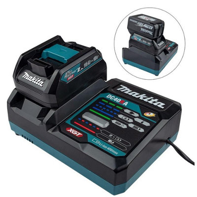 Makita DC40RA 40V Max XGT / 18v LXT Rapid Fast Battery Charger + ADP10 ...