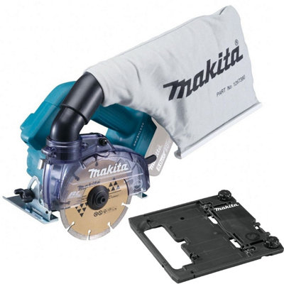Makita DCC500Z 18v 125mm Brushless Dustless Disc Cutter Saw Bare & Rail