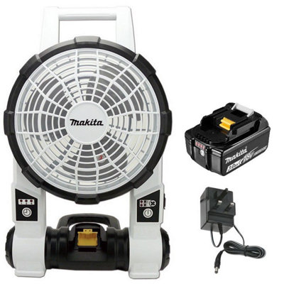 Makita DCF201ZW 18v 240v LXT Cordless Portable 2 Speed Fan White