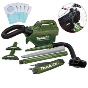 Makita DCL184Z O 18v Olive Adventure LXT Brushless Vacuum Cleaner Blower +5 Bags
