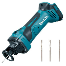 Makita DCO180Z 18v Lithium Ion Cordless Drywall Cut Out Tool Cutter + 3 Cutters