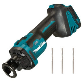 Makita DCO181Z 18v Brushless Cordless Drywall Cut Out Tool Cutter + 3 Cutters