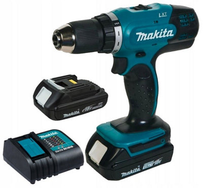 Makita DDF453SYX4 18v LXT Cordless Drill Driver 13mm 2 Speed Compact - 2 Battery