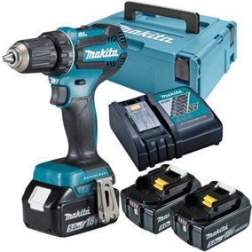 Makita DDF485RTJ3 18V LXT Lithium Ion Brushless Drill Driver 2 Speed Bare 3x5ah
