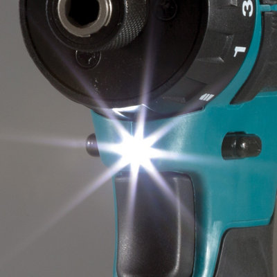 Makita DF333DSAL1 Accuschroefboormachine 12 V max. / 2,0 Ah, 2 accu's oplader in transportkoffer incl. acculamp ML106