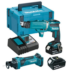 Makita DFS452 18v Brushless Collated Autofeed Drywall Screwdriver Drywall Cutter