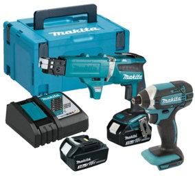 Makita DFS452 18v Brushless Collated Autofeed Drywall Screwdriver Impact Driver