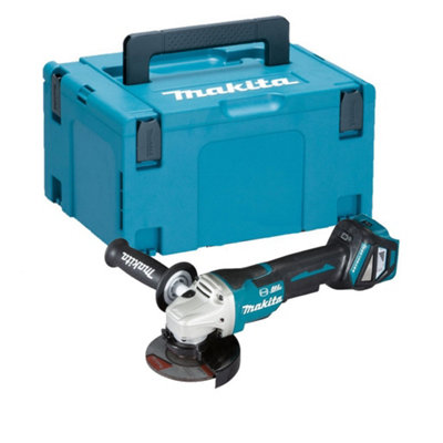 Makita DGA467Z 18v Cordless Brushless 115mm Angle Grinder Padde Switch Bare Case