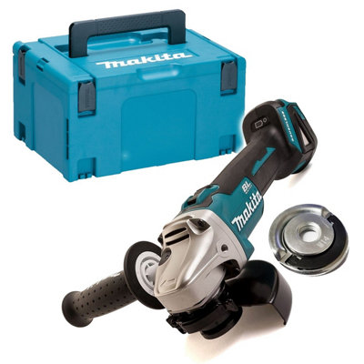 Makita DGA504ZJ 18v Brushless 125mm Angle Grinder Bare Tool + Flange Nut + Case