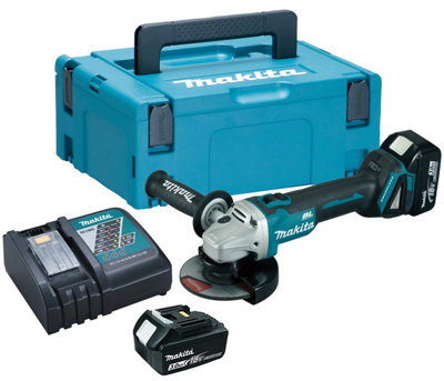 Makita DGA506RFJ 18v Cordless Brushless 125mm Angle Grinder Lithium - 2 x 3.0ah