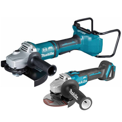 Makita DGA900Z 18v / 36v Cordless Brushless 9" + 4.5" DGA504 Angle Grinder Kit