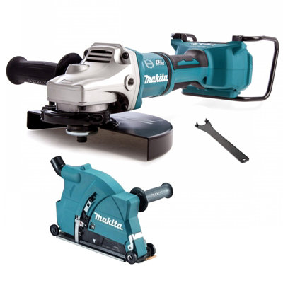 Makita DGA900Z 18v / 36v Cordless Brushless 9" Angle Grinder + Dust Extractor