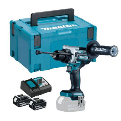 Makita DHP482RTJ 18v 2x5Ah LXT Combi Drill Kit DIY at B Q