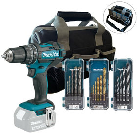 Makita 18v combi drill deals and impact driver set b&q