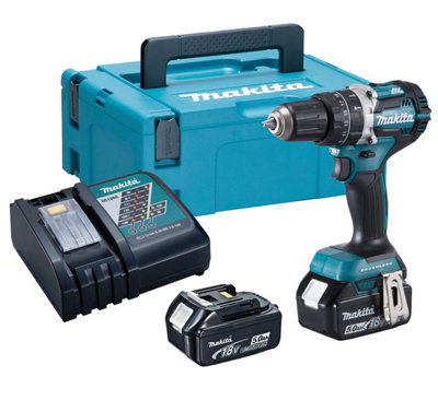 Makita DHP484RTJ 18V LXT Brushless Combi Hammer Drill 2 x 5.0ah