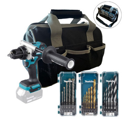 Makita DHP486Z 18v LXT Brushless Combi Hammer Drill 130Nm + Bag + 16PC Bit Set