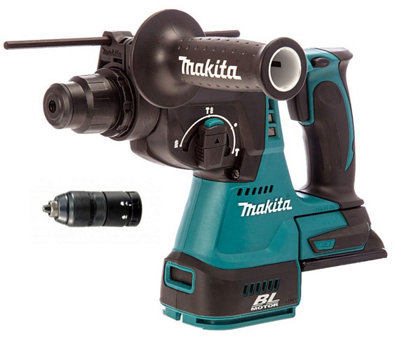 Makita DHR243Z 18V LXT Lithium Ion 3 Mode SDS Rotary Hammer Drill + QC Chuck