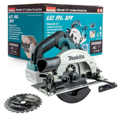 Makita DHS660Z 18v LXT Lithium Brushless Circular Saw 165mm Right Blade DHS680Z