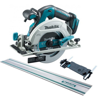 Makita DHS680Z 18v Lithium Brushless Circular Saw 165mm Bare Tool Guide Rail DIY at B Q