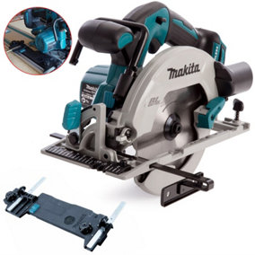 Makita DHS680Z 18v Lithium Brushless Circular Saw 165mm + Guide Rail Adaptor