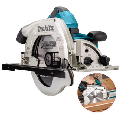 Makita DHS900Z Twin 18v 36v 235mm 9" Brushless Circular Saw LXT Guide Rail Base